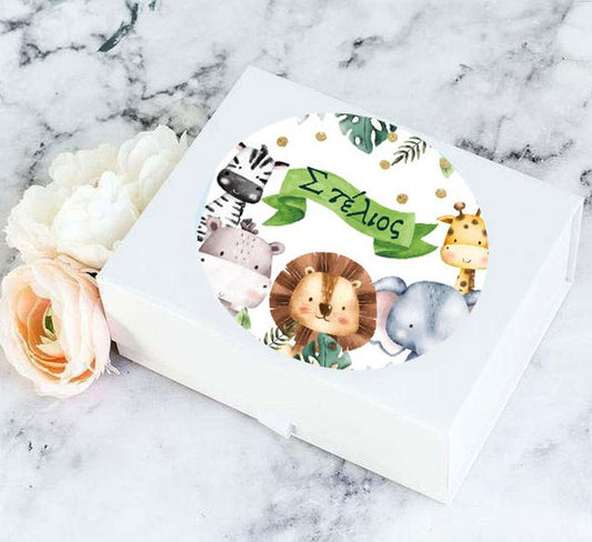 Αυτοκόλλητα Ζώα της Ζούγκλας (6 τεμ)