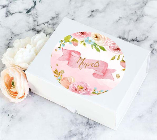 Αυτοκόλλητα με όνομα Φλοράλ (6 τεμ)