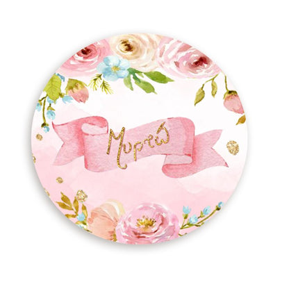 Αυτοκόλλητα με όνομα Φλοράλ (6 τεμ)