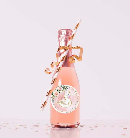 Αυτοκόλλητα με όνομα θέμα Κύκνος (6 τεμ)