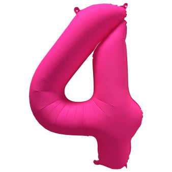 Neon Μπαλόνια Αριθμοί Φούξια 86 cm - 34"