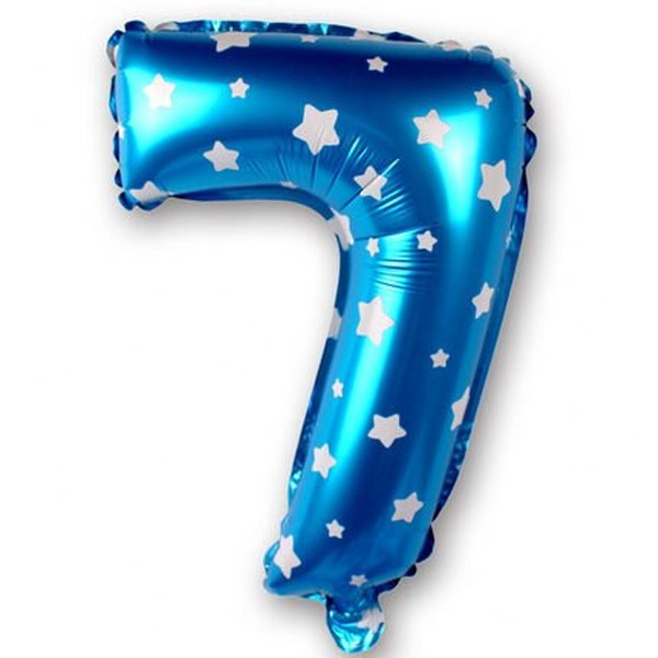 Mini Shape Μπαλόνια Αριθμοί Μπλε 40 cm – 16″