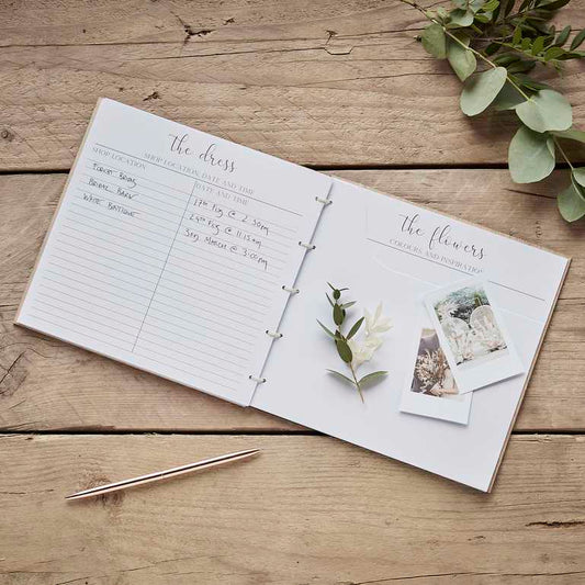 Ξύλινο Τετράδιο Oργάνωσης Γάμου