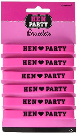 Bραχιόλια Μπάτσελορ "Hen Party" (6 τεμ)