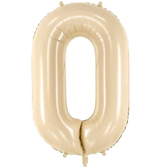 Μπαλόνια Αριθμοί Μπεζ 86 cm – 34″