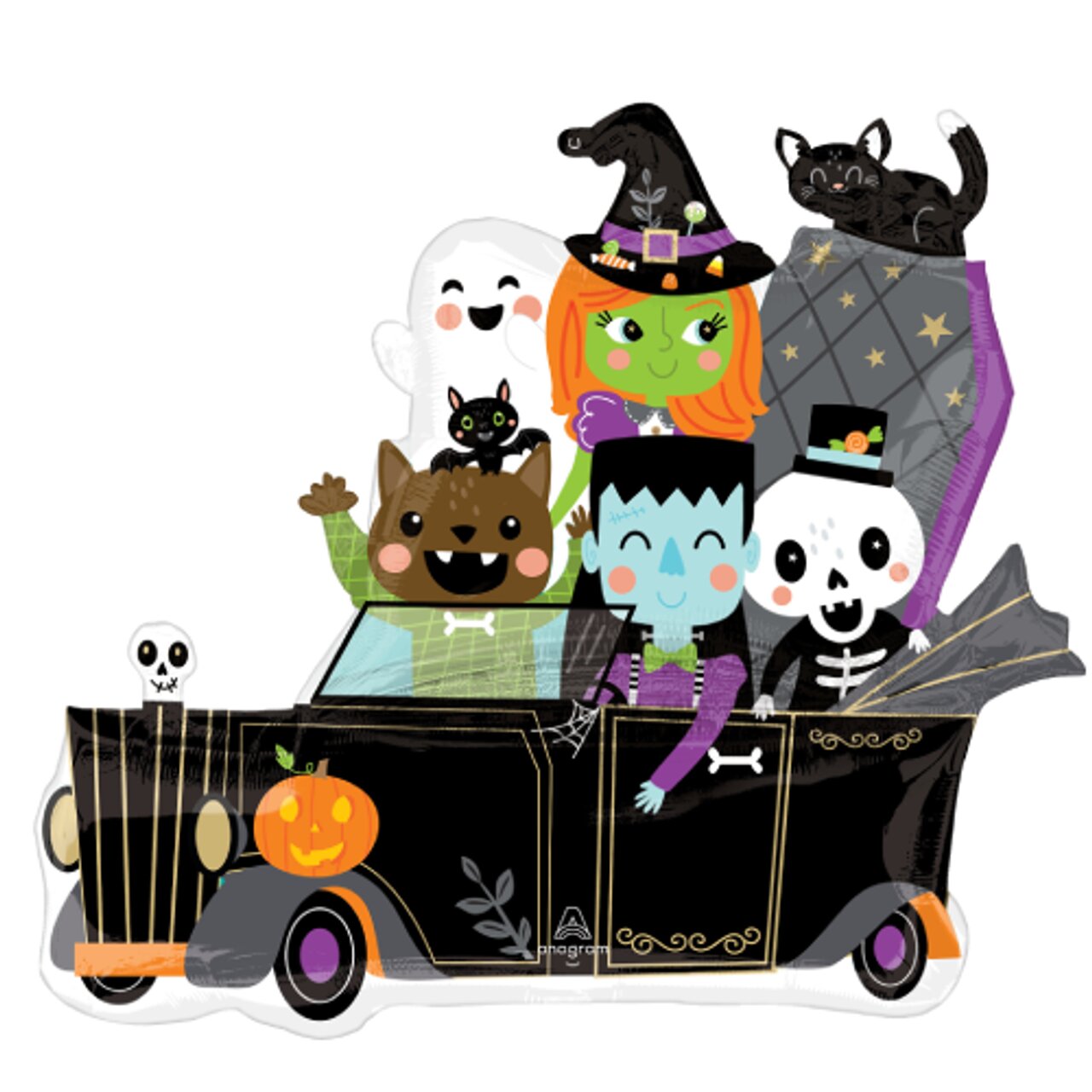 Μπαλόνι Φοιλ Halloween Monster Mingle Car / 76εκ