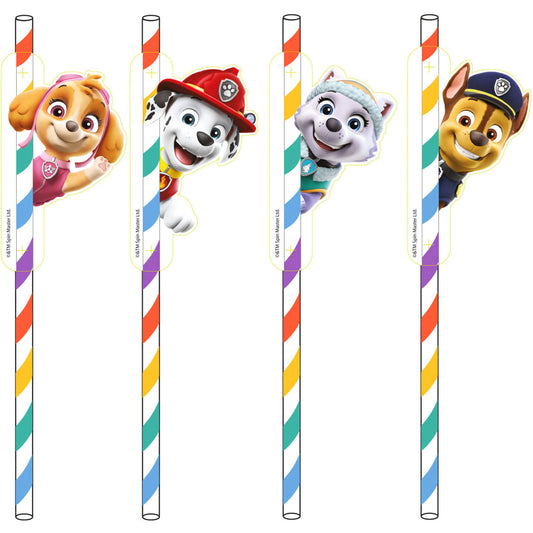 Χάρτινα Καλαμάκια – Paw Patrol (8 τεμ)