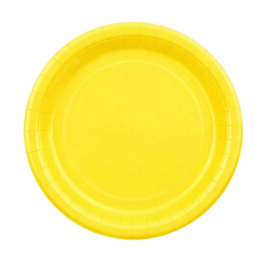 Χάρτινα Πιάτα γλυκού - Κίτρινα (6 τεμ)
