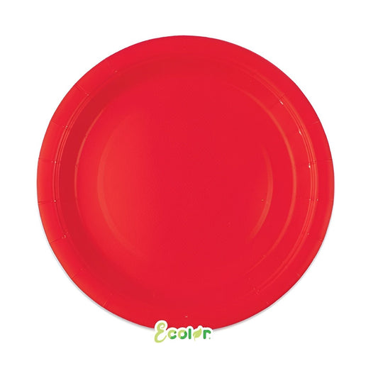 Χάρτινα Πιάτα γλυκού - Κόκκινα (25 τεμ)