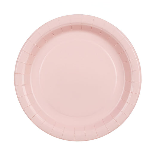 Χάρτινα Πιάτα γλυκού - Ροζ (6 τεμ)