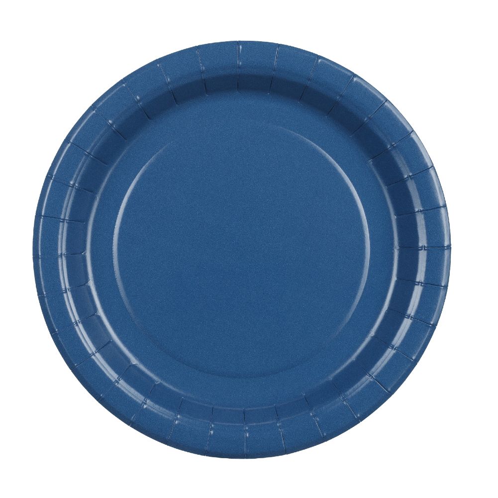 Χάρτινα Πιάτα γλυκού - Μπλε (6 τεμ)