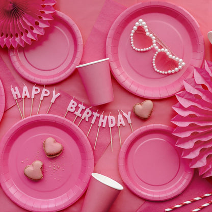 Χάρτινα Πιάτα γλυκού - Φούξια (6 τεμ)