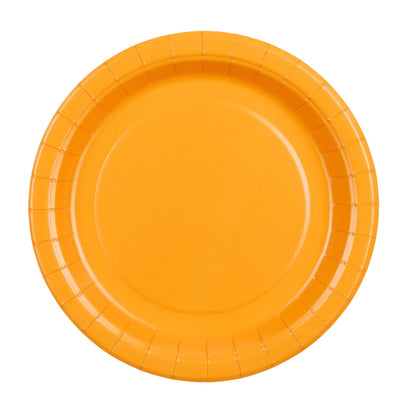Χάρτινα Πιάτα γλυκού - Πορτοκαλί (6 τεμ)