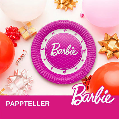 Χάρτινα Πιάτα Φαγητού - Barbie (8 τεμ)