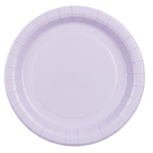 Χάρτινα Πιάτα φαγητού - Λιλά (6 τεμ)