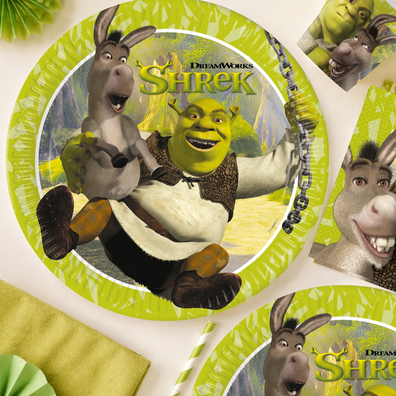 Χάρτινα Πιάτα Φαγητού - Shrek (8 τεμ)