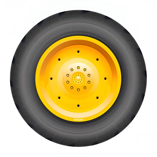 Πιάτα πάρτυ - Ρόδα Τρακτέρ (30 cm - 4 τεμ)