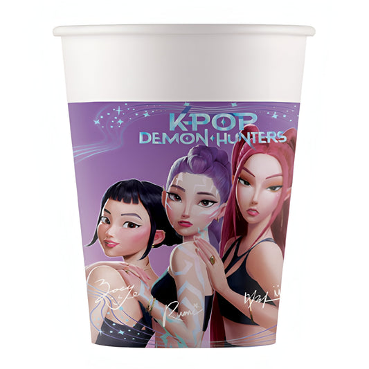 Χάρτινα Ποτήρια - K-Pop Demon Hunters (8 τεμ)