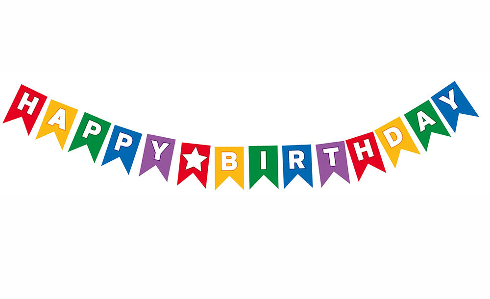 Γιρλάντα Happy Birthday Πολύχρωμη