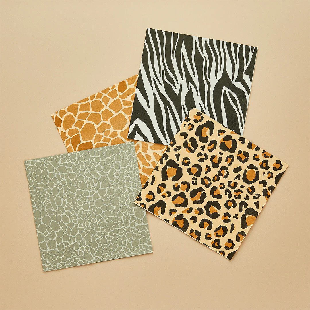 Χαρτοπετσέτες Animal Print (16 τεμ)