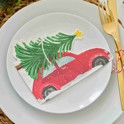 Χαρτοπετσέτες Christmas Car (16 τεμ)
