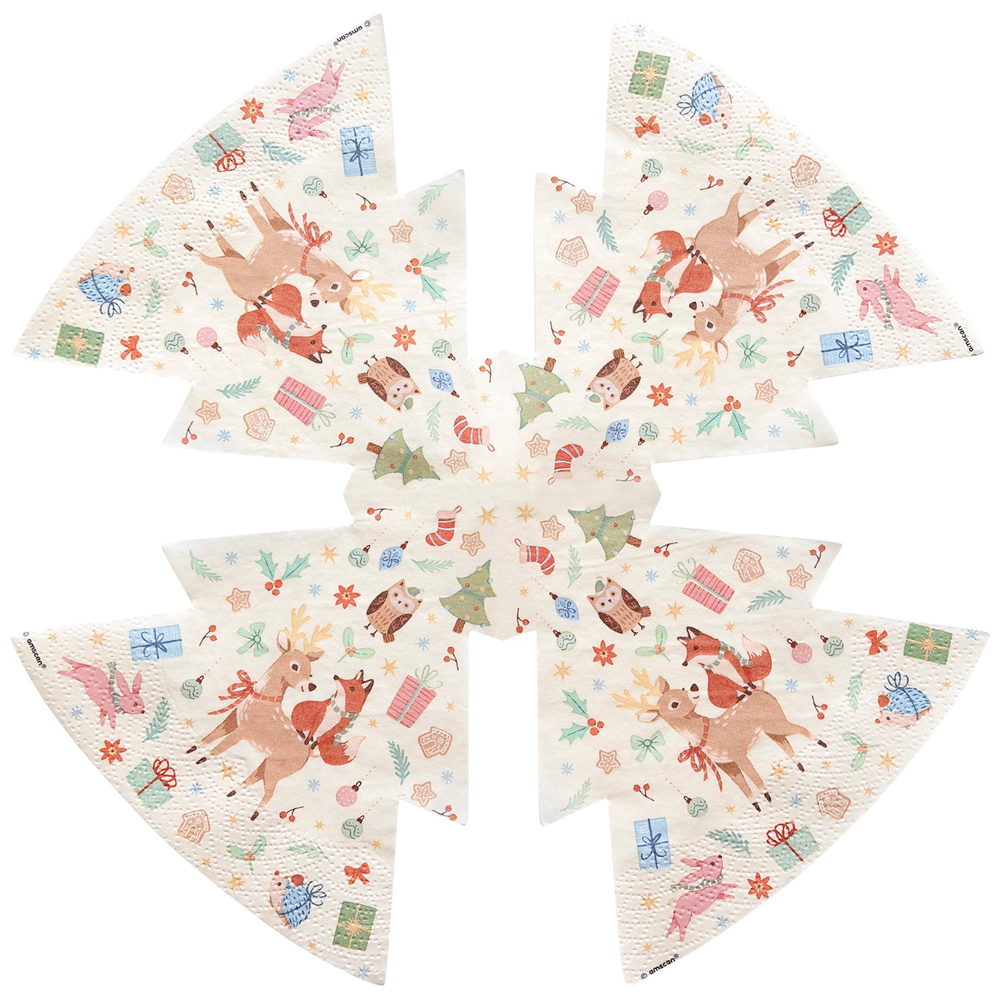 Χαρτοπετσέτες χριστουγεννιάτικο δέντρο - Woodland (16 τεμ)