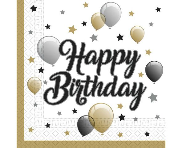 Χαρτοπετσέτες Happy Birthday (20 τεμ)