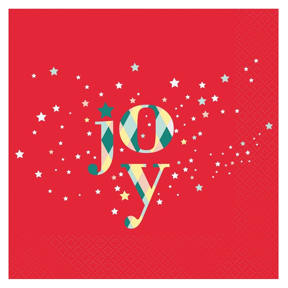 Χαρτοπετσέτες κόκκινες Joy (20 τεμ)