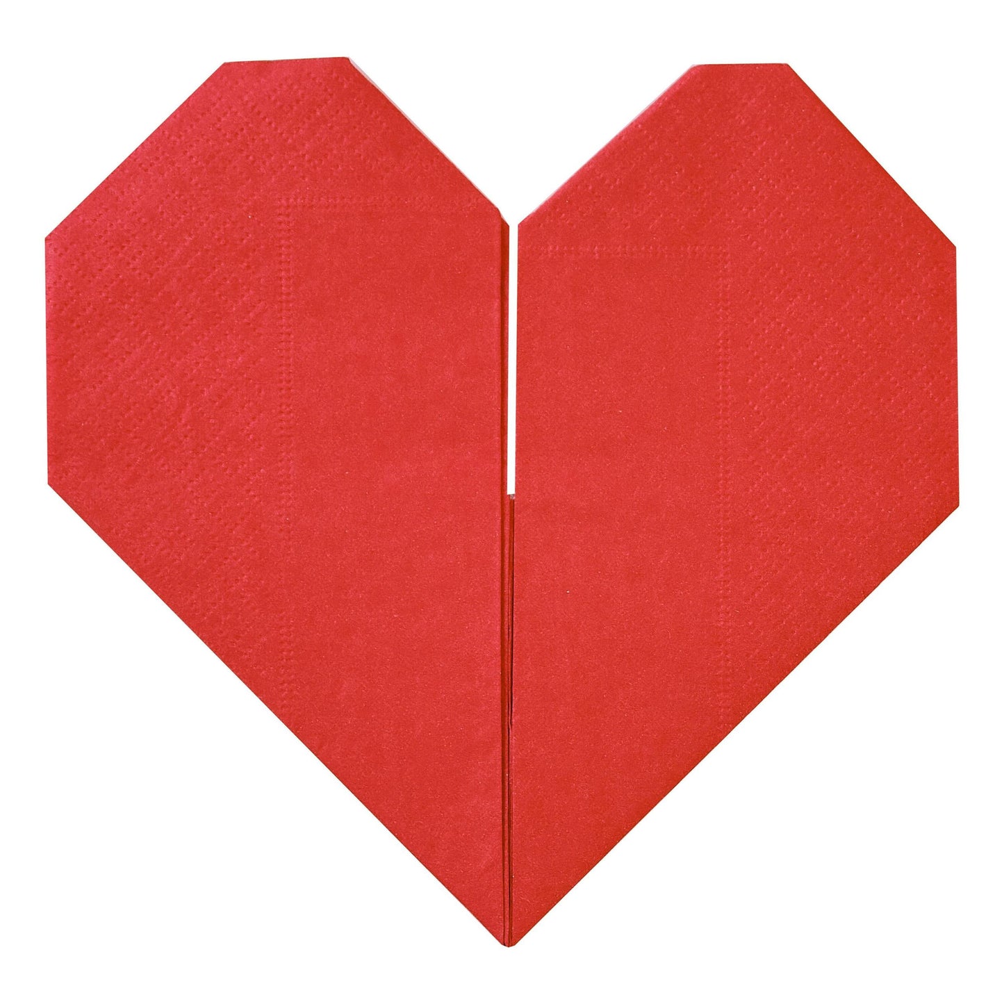 Χαρτοπετσέτες κόκκινη Καρδιά Origami (16 τεμ)