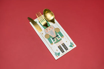 Χαρτοπετσέτες με θήκη - Καρυοθραύστης (6 τεμ)