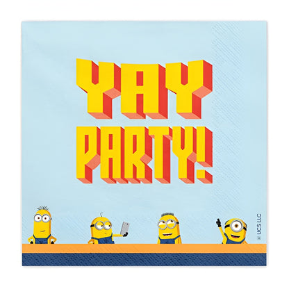 Χαρτοπετσέτες - Minions "YaY Party" (20 τεμ)