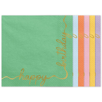 Χαρτοπετσέτες πάρτυ Elegant Pastel (12 τεμ)