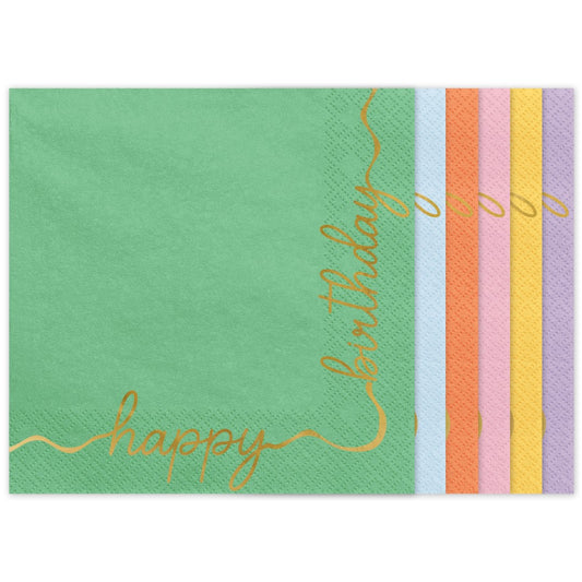 Χαρτοπετσέτες πάρτυ Elegant Pastel (12 τεμ)