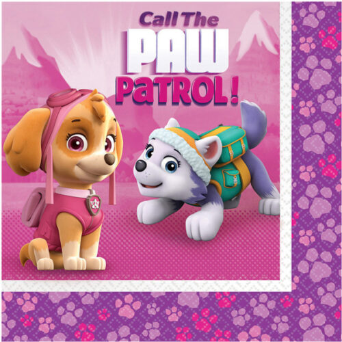 Χαρτοπετσέτες Paw Patrol κορίτσι (20 τεμ)