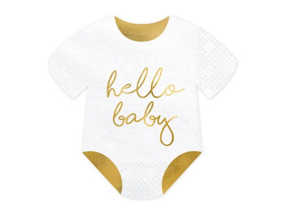 Χαρτοπετσέτες Φορμάκι μωρού Hello Baby (20 τεμ)