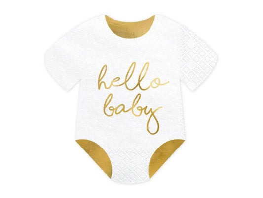 Χαρτοπετσέτες Φορμάκι μωρού Hello Baby (20 τεμ)