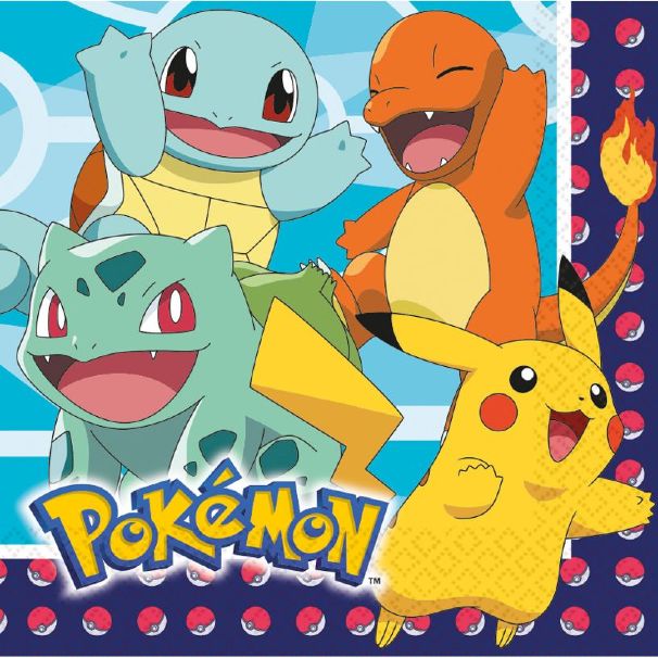 Χαρτοπετσέτες Pokemon (16 τεμ)