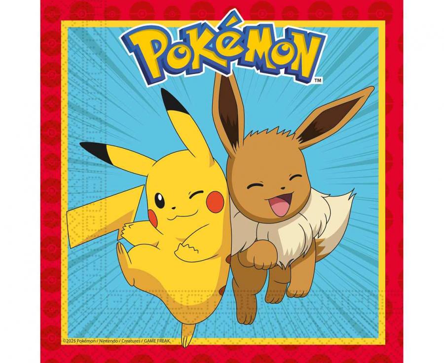 Χαρτοπετσέτες Pokemon (20 τεμ)