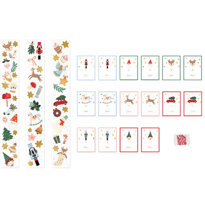 Χριστουγεννιάτικα Αυτοκόλλητα & Ετικέτες σε κουτάκι (68 τεμ)