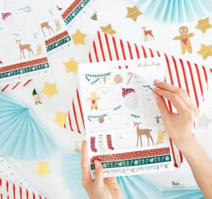 Χριστουγεννιάτικα Αυτοκόλλητα Santa (26 τεμ)