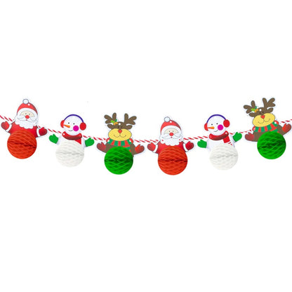 Χριστουγεννιάτικη γιρλάντα με κυψέλες