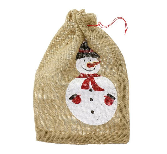 Χριστουγεννιάτικος Σάκος με Χιονάνθρωπο