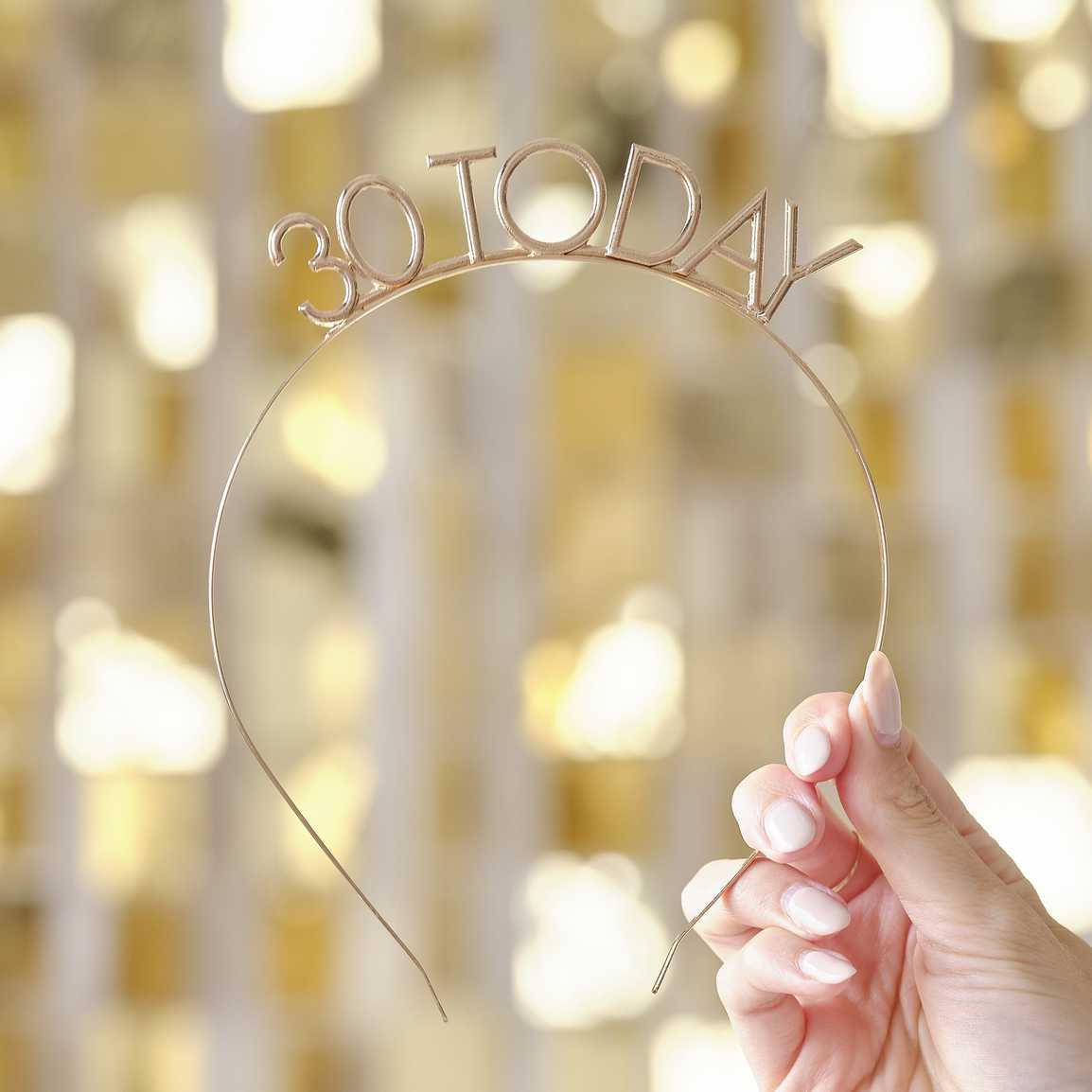 Τιάρα χρυσή 30α γενέθλια