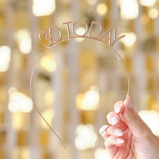 Τιάρα χρυσή 30α γενέθλια