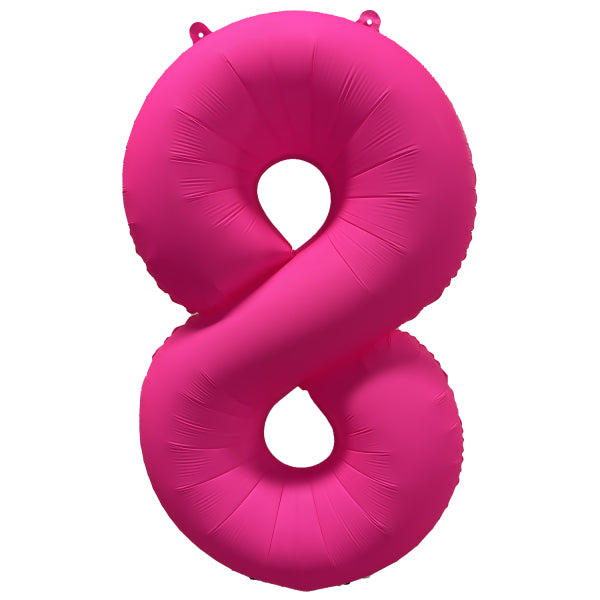 Neon Μπαλόνια Αριθμοί Φούξια 86 cm - 34"