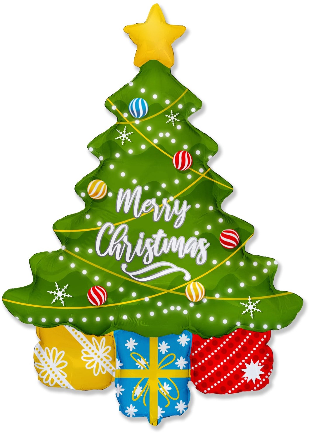 Μπαλόνι φοιλ Σχήμα  Χριστουγεννιάτικο Δέντρο / 69 x 109 εκ Ασυσκεύαστο