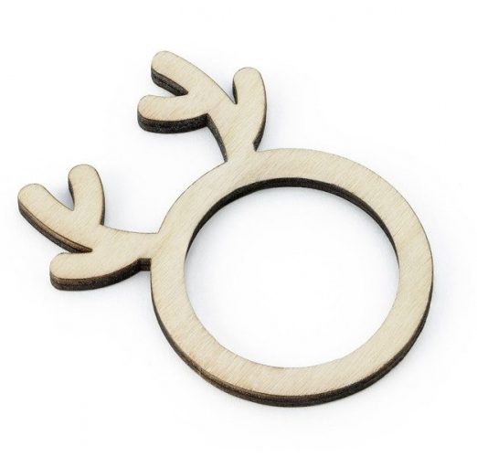 Δαχτυλίδια χαρτοπετσέτας Ταρανδάκι (6 τεμ)