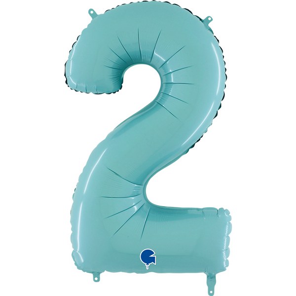 Μπαλόνια Αριθμοί παστέλ Γαλάζιο 66 cm – 26″