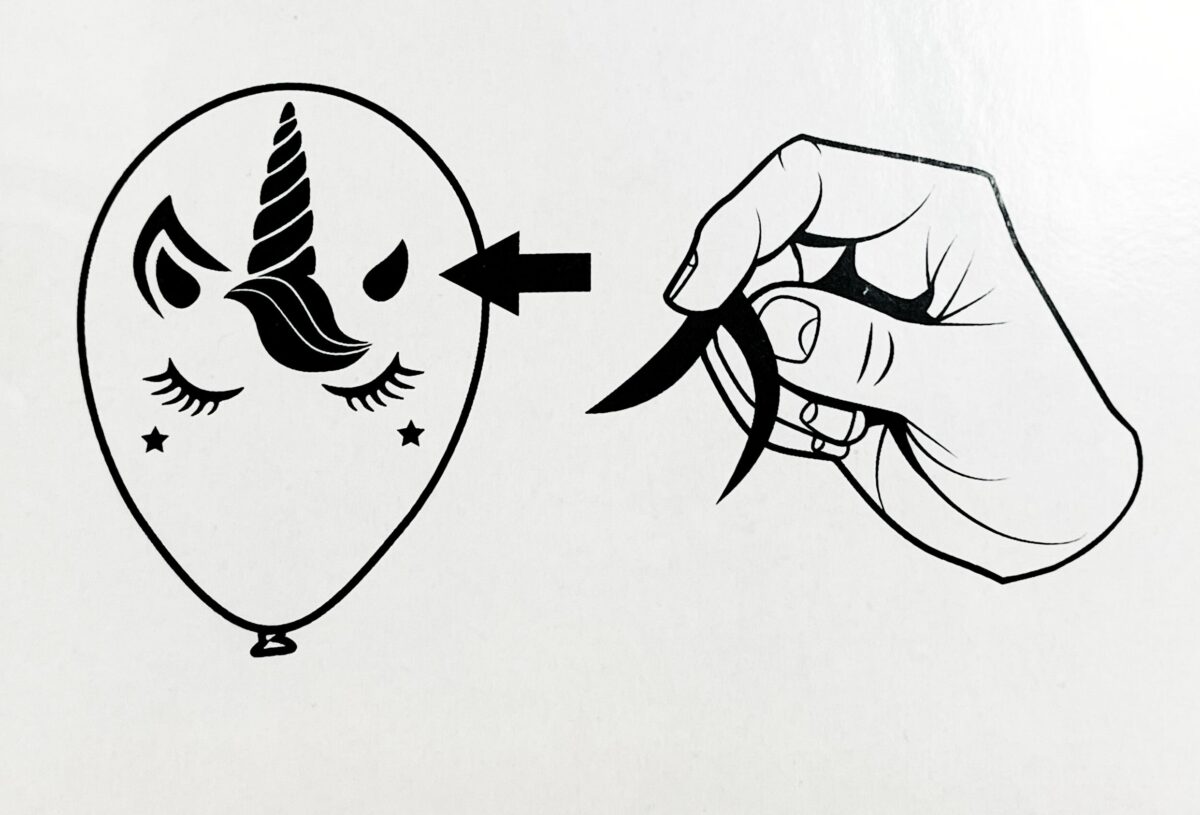 Διαδραστικά μπαλόνια Μονόκερος με αυτο/τα (3 τεμ)