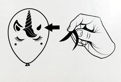 Διαδραστικά μπαλόνια Μονόκερος με αυτο/τα (3 τεμ)